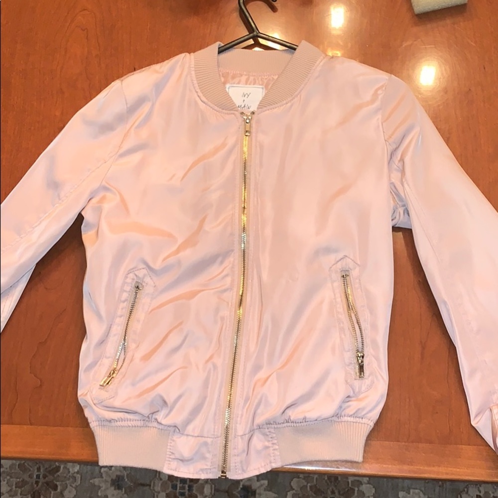 Ivy + park matte satin bomber jacket